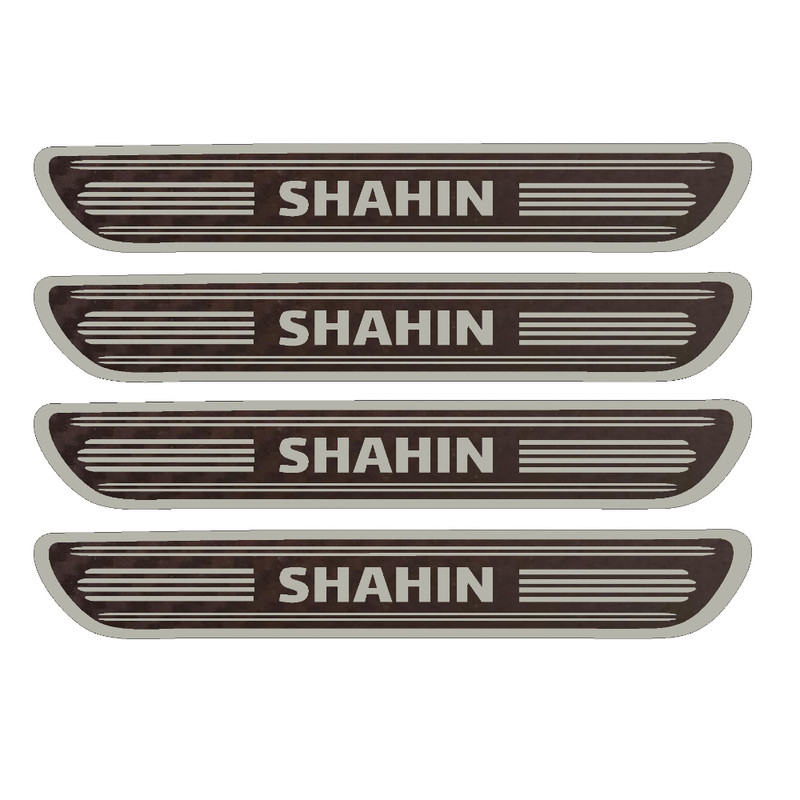 برچسب پارکابی خودرو مهدیار مدل کربن کد sp115 مناسب برای شاهین بسته 4 عددی