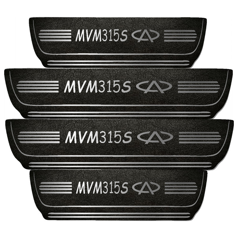 برچسب پارکابی خودرو مهدیار طرح چرم کد pka1031 مناسب برای mvm s  315 بسته 4 عددی