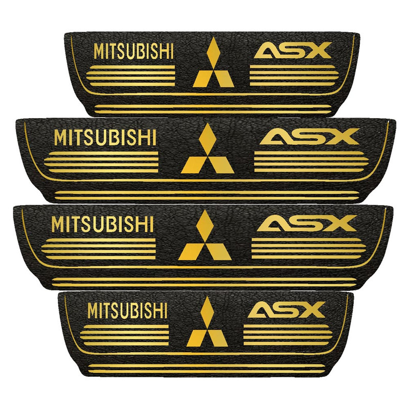 برچسب پارکابی خودرو مهدیار طرح چرم کد pkT1064 مناسب برای میتسوبیشی asx  بسته 4 عددی