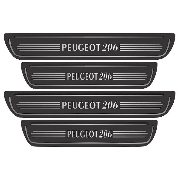 پارکابی خودرو آداک طرح چرم کد P206 مناسب برای پژو 206 مجموعه 4 عددی