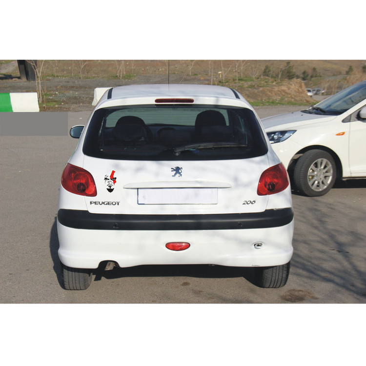 برچسب موتورسیکلت لیزارد مدل اسپورت طرح گاد آف وار کد LZD-1039