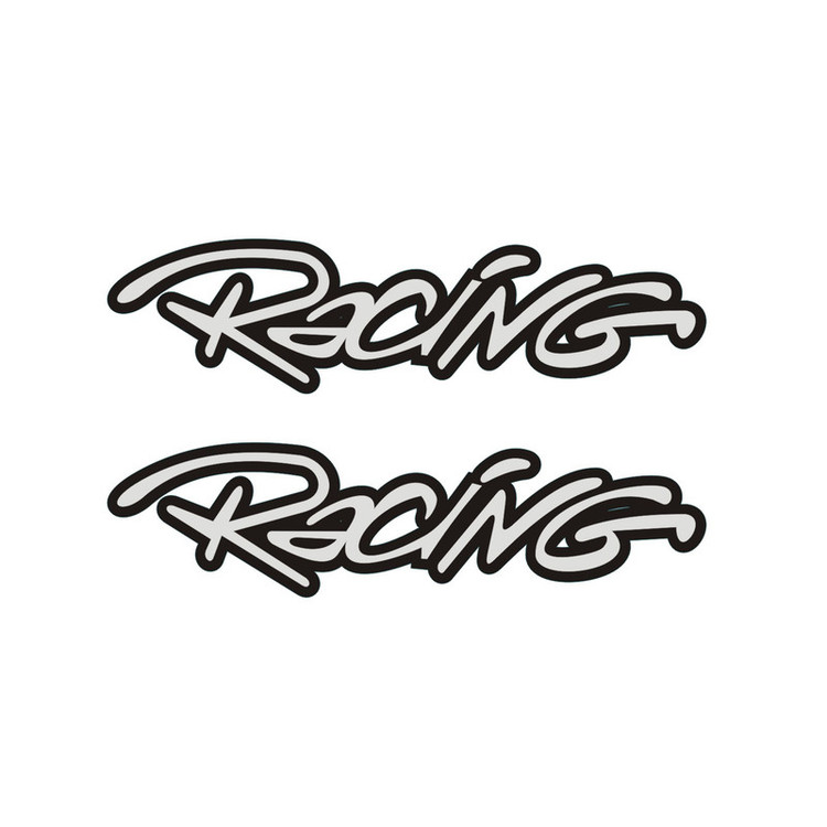 برچسب بدنه موتورسیکلت لیزارد مدل اسپرت طرح Racing کد LZD-1018 بسته 2 عددی