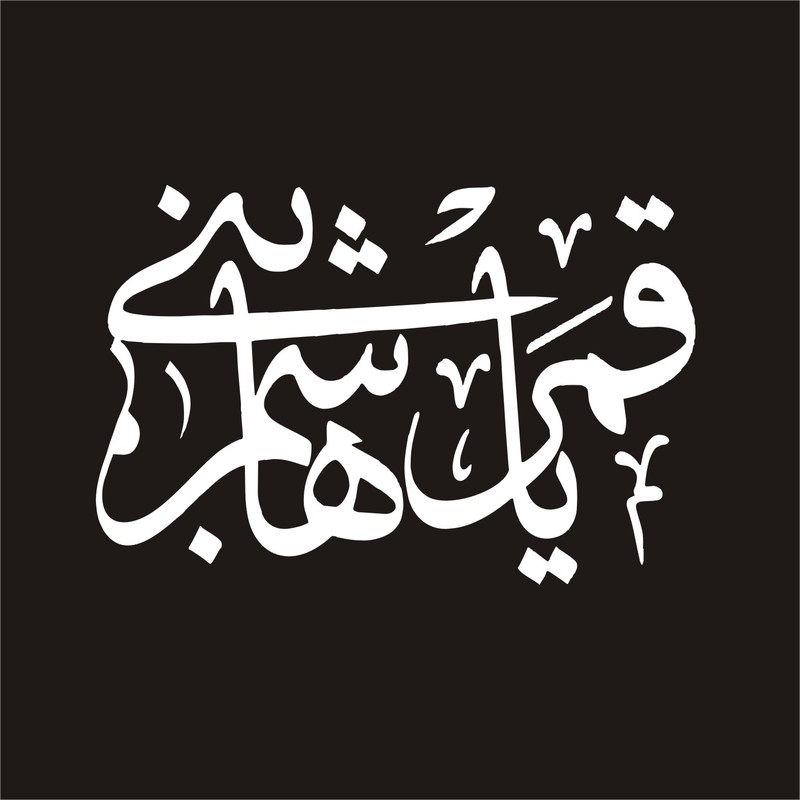 برچسب بدنه خودرو لیزارد مدل مذهبی طرح یا قمر بنی هاشم کد LZD-144