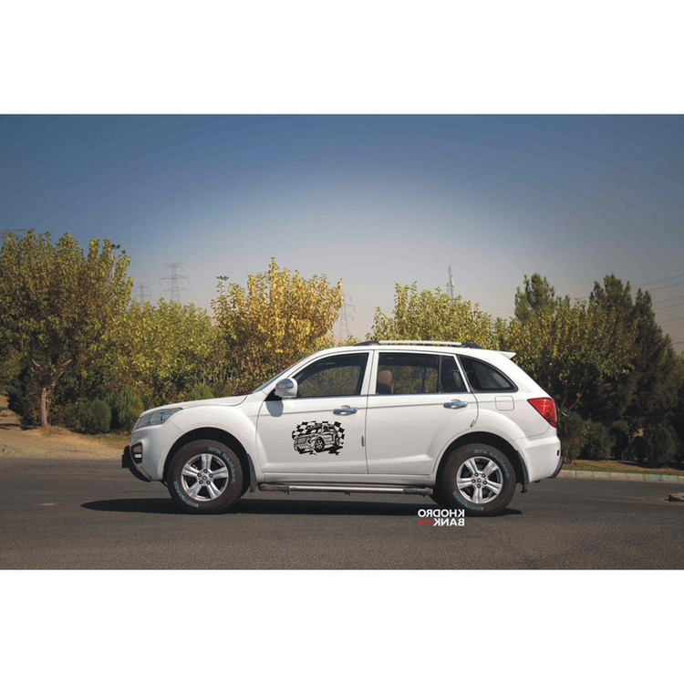 برچسب بدنه خودرو لیزارد مدل اسپورت طرح آفرود کد LZD-755 بسته دو عددی